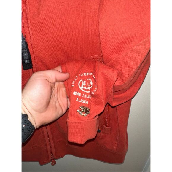Parajumpers PJS Patch Full Zip Sweatshirt Orange XL - Picture 4 of 6